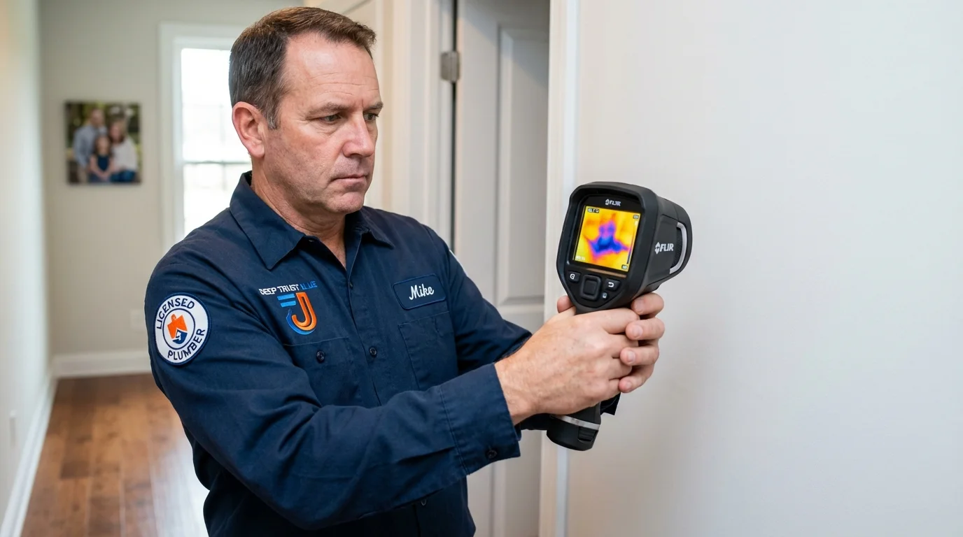 Thermal imaging leak detection by Johns Plumbing LLC in Big Rapids